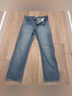 Vtg Calvin Klein Button-Fly Jeans 90’s High Rise High Waist Distressed Fray 11